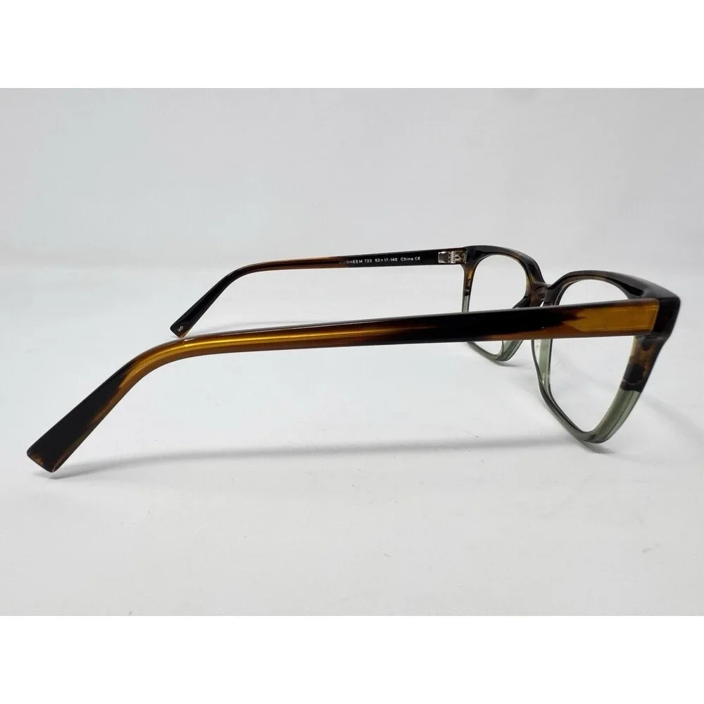 Warby Parker Hughes M 723 Eyeglass Frames Only 52-17-140 Brown Green